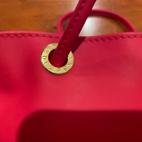 Fendi Red Plastic Micro / Mini Top Handle Bag - Picture 7 of 8